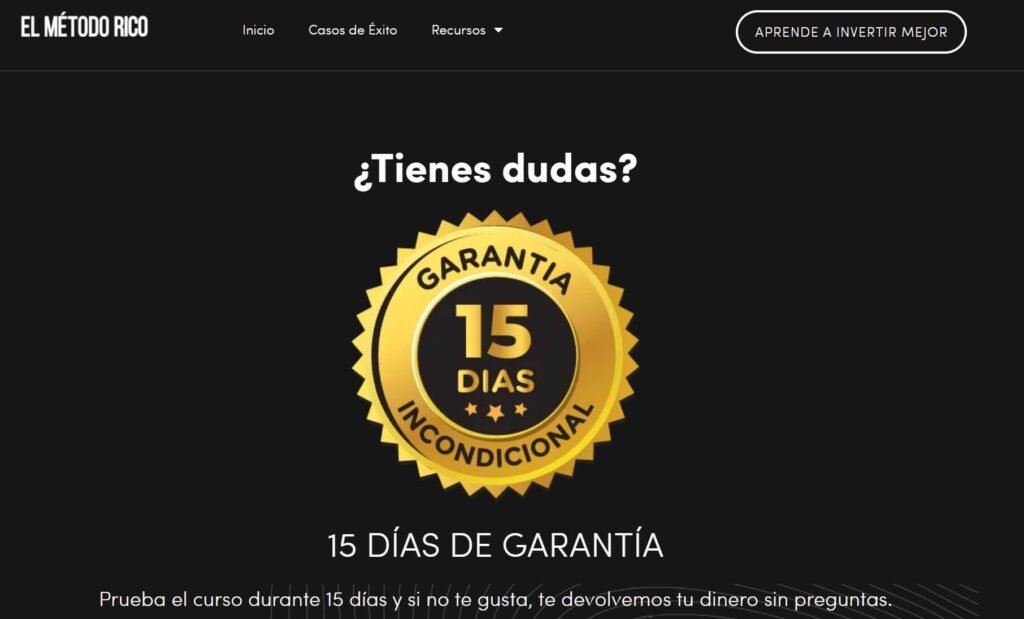 Método Rico garantía