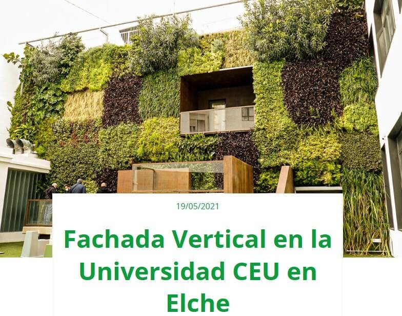 Jardín vertical muro verde